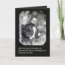 Psychiatrische Psychiatrie humorvolle Grußkarte