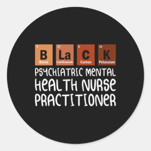 Psychiatrische Psychiatrische Krankenpfleger Runder Aufkleber