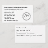 Psychiatrische Psychiatrische Personalausweise Visitenkarte (Vorne/Hinten)