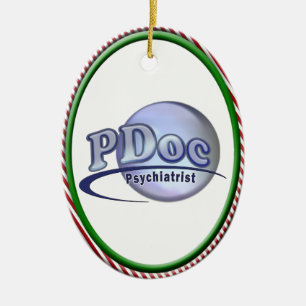 PSYCHIATRISCHE PSYCHIATRISTLOGO-ARZT KERAMIKORNAMENT