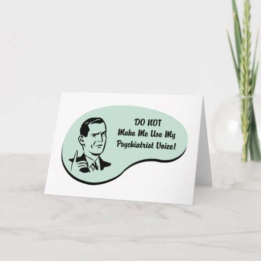 Psychiatrische Stimme Karte (Vorderseite)