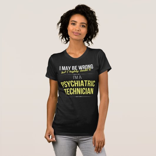 Psychiatrischer Techniker T-Shirt (Vorne ganz)