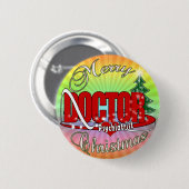PSYCHIATRIST-ARZT MERRY CHRISTMAS BUTTON (Vorne & Hinten)