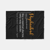 Psychiatrist Definition Psychiatry Doctor Speciali Fleecedecke (Vorderseite (Horizontal))