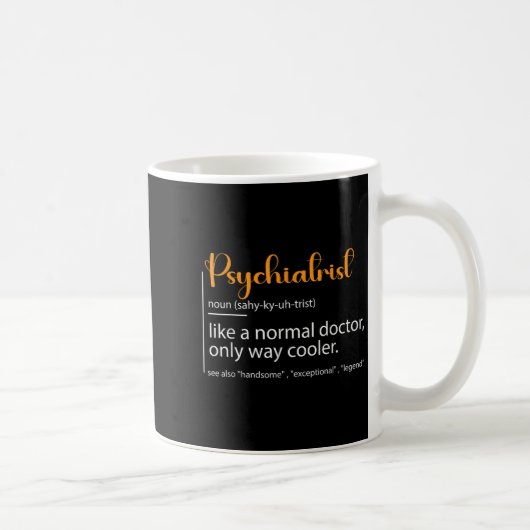 Psychiatrist Definition Psychiatry Doctor Speciali Kaffeetasse (Rechts)