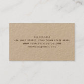 Psychiatristin Visitenkarte (Rückseite)