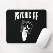 Psychic Af Funny New Age Occult Tarot Clairvoyant Mousepad (Mit Mouse)