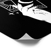 Psychic Af Funny New Age Occult Tarot Clairvoyant  Poster (Ecke)