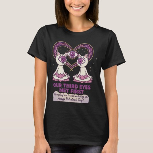 Psychic Connection valentine's day T-Shirt (Vorderseite)