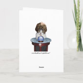 Psychic Mikie Funny Birthday Karte (Rückseite)