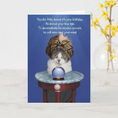 Psychic Mikie Funny Birthday Karte (Gelbe Blume)