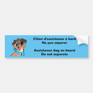 Psy'chien Assistenzhund Autoaufkleber