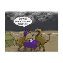 Psychisch Dinosaur Fortune Teller Cartoon