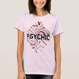 "Psychisch" über Abstraktes Kunstdesign in Pink Bl T-Shirt