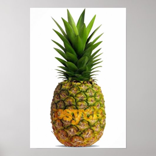 Psychische Ananas Poster (Vorne)