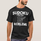 Psychische Arithmetik Sudoku erraten lustigen Nerd T-Shirt (Vorderseite)