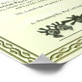 Psychische Ausbildung Poster (Ecke)