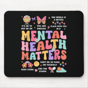 Psychische Autismus Aufklärung Monat Groovy Mousepad