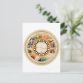 Psychische Bibliothek Postkarte (Stehend Vorderseite)