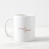 Psychische Bibliotheks-Kaffee-Tasse Kaffeetasse (Links)