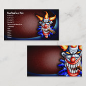 Psychische Clown-Visitenkarte Visitenkarte (Vorne/Hinten)