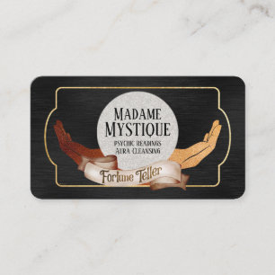 Psychische Crystal Ball Fortune Teller Business Ca Visitenkarte