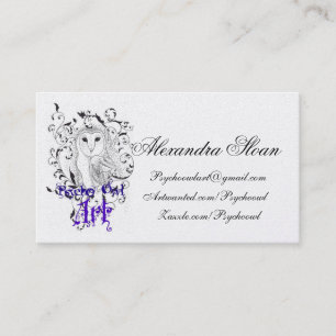 Psychische Eulen-Visitenkarten Visitenkarte