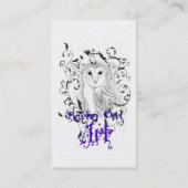 Psychische Eulen-Visitenkarten Visitenkarte (Rückseite)