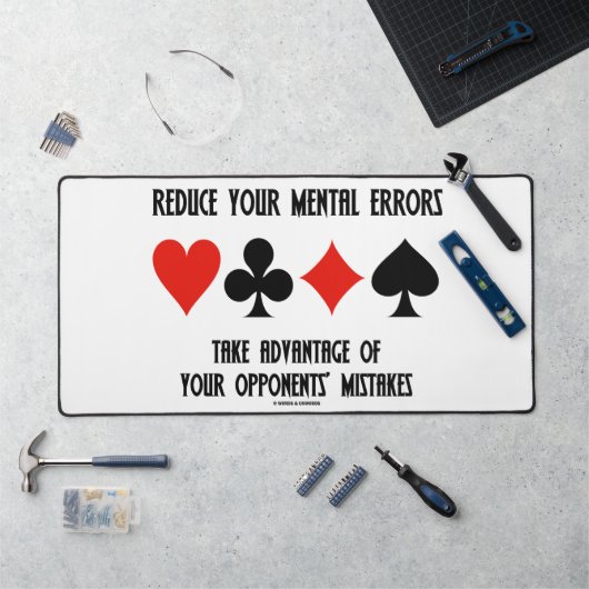 Psychische Fehler reduzieren Vorteile für Gegner Schreibtischunterlage (Arbeitsplatz)