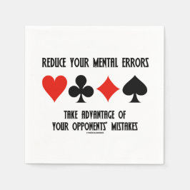 Psychische Fehler reduzieren Vorteile für Gegner Serviette