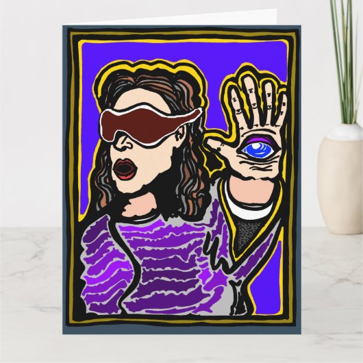 Psychische Geburtstagskarte von Paranormal Karte (Vorderseite)