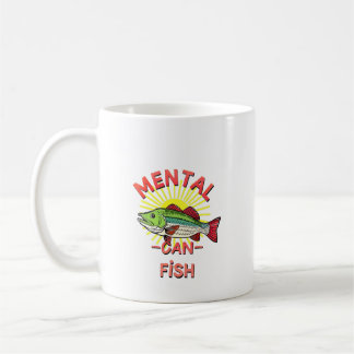 Psychische Gesundheit an Angeln gebunden Kaffeetasse