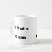 Psychische Gesundheit atmen die ruhige Tasse (Vorderseite Links)