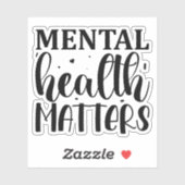 Psychische Gesundheit Aufkleber (Blatt)