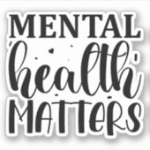 Psychische Gesundheit Aufkleber (Vorderseite)