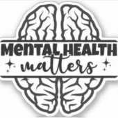 Psychische Gesundheit Aufkleber (Vorderseite)