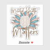 Psychische Gesundheit Aufkleber (Blatt)