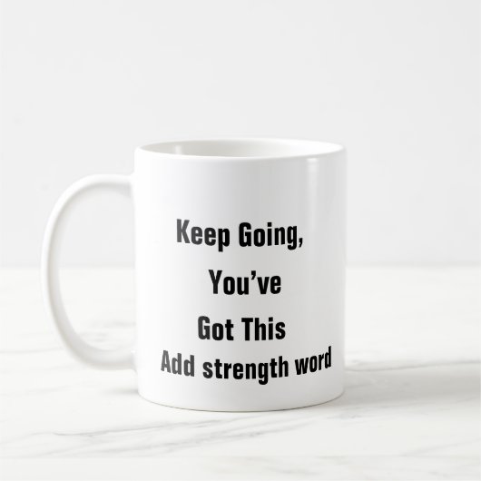 Psychische Gesundheit Behalte Sie dieses motiviere Kaffeetasse (Links)