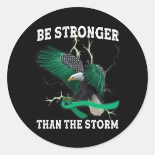 Psychische Gesundheit Bewusstsein Adler brechen St Runder Aufkleber