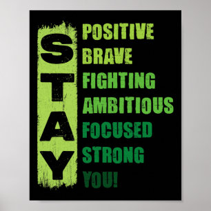 Psychische Gesundheit Bewusstsein Apparell Männer  Poster