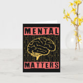 Psychische Gesundheit Bewusstsein Depression Suizi Karte (Gelbe Blume)