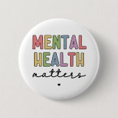 Psychische Gesundheit | Bewusstsein für psychische Button (Vorderseite)