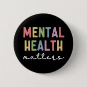 Psychische Gesundheit | Bewusstsein für psychische Button (Vorderseite)