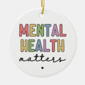 Psychische Gesundheit | Bewusstsein für psychische Keramik Ornament (Vorne)