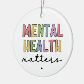 Psychische Gesundheit | Bewusstsein für psychische Keramik Ornament (Links)