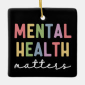 Psychische Gesundheit | Bewusstsein für psychische Keramikornament (Vorderseite)