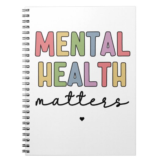 Psychische Gesundheit | Bewusstsein für psychische Notizblock (Vorderseite)