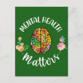 Psychische Gesundheit | Bewusstsein für psychische Postkarte (Vorderseite)