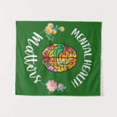 Psychische Gesundheit | Bewusstsein für psychische Wandteppich (Vorderseite (Horizontal))