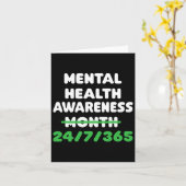 Psychische Gesundheit Bewusstsein für Suizidpräven Karte (Gelbe Blume)